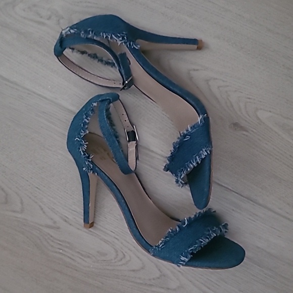Strappy Jean Heels - Picture 3 of 4
